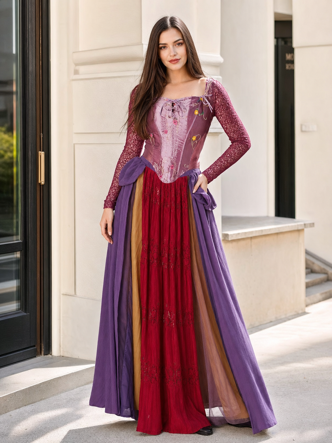 Winifred Witch Costume, cosplay dress M-XL