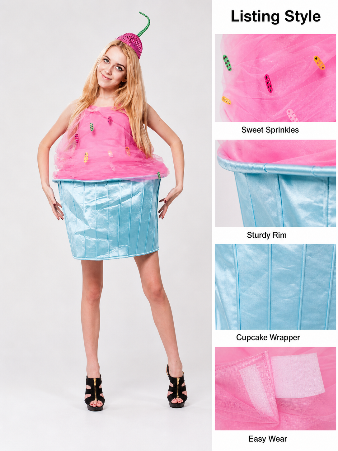 Cupcake Costume Dress for Girls for Halloween