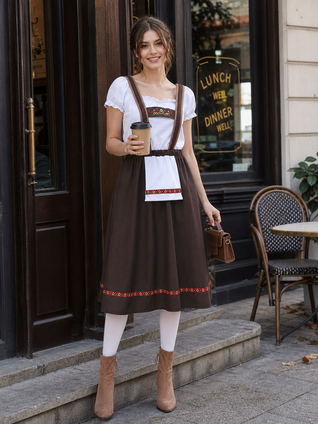 Oktoberfest Beer Maid Costume with Apron