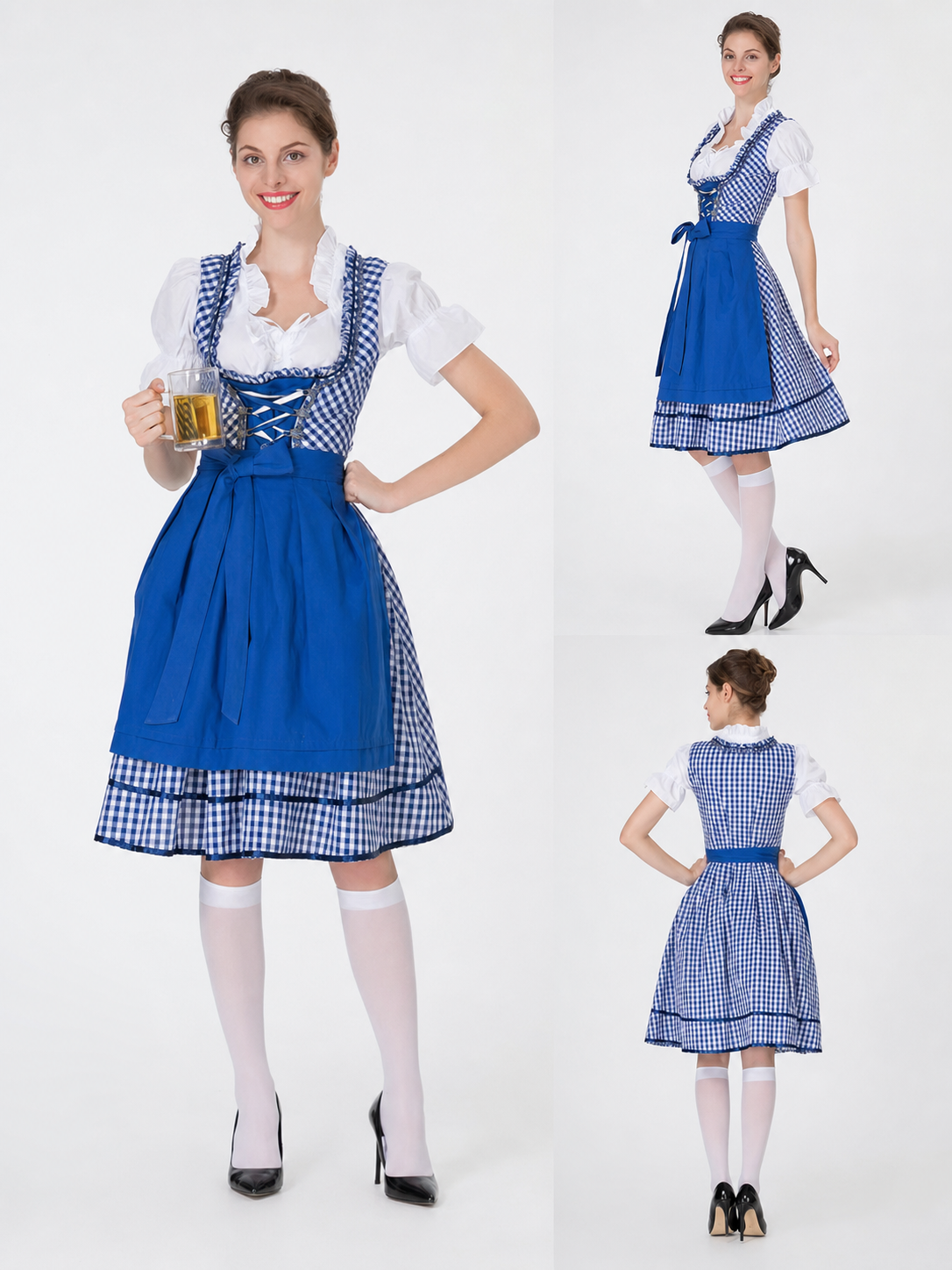 Bavarian-Style Carnival Dress with Apron