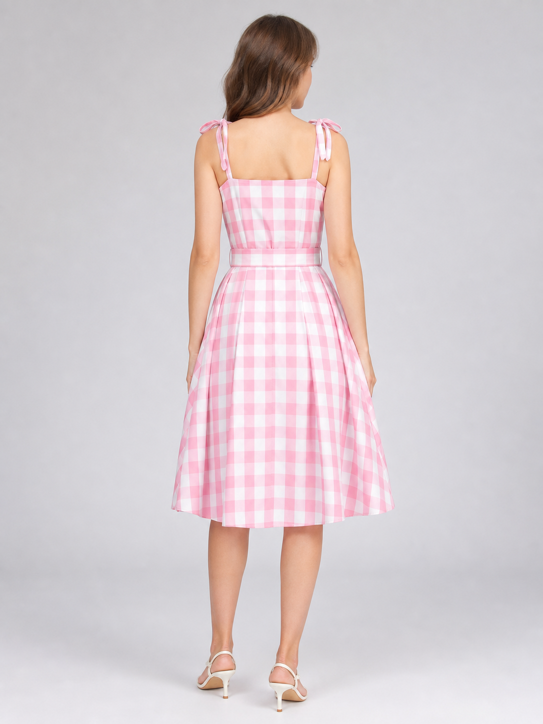 Barbie Ken Plaid Costume Dress with Accessories back view