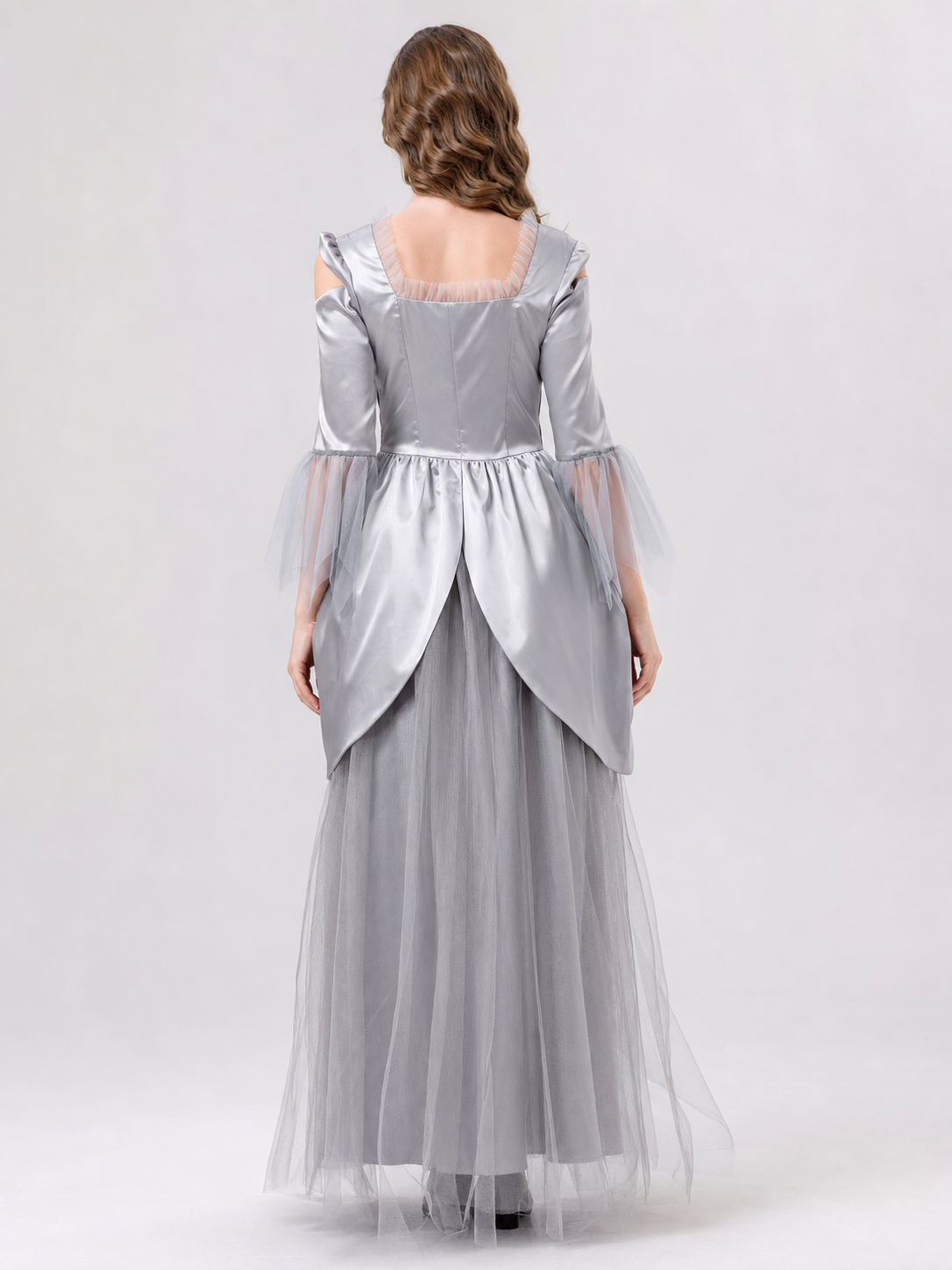 Ghost Bride Carnival Dress with Corset Lacing back view