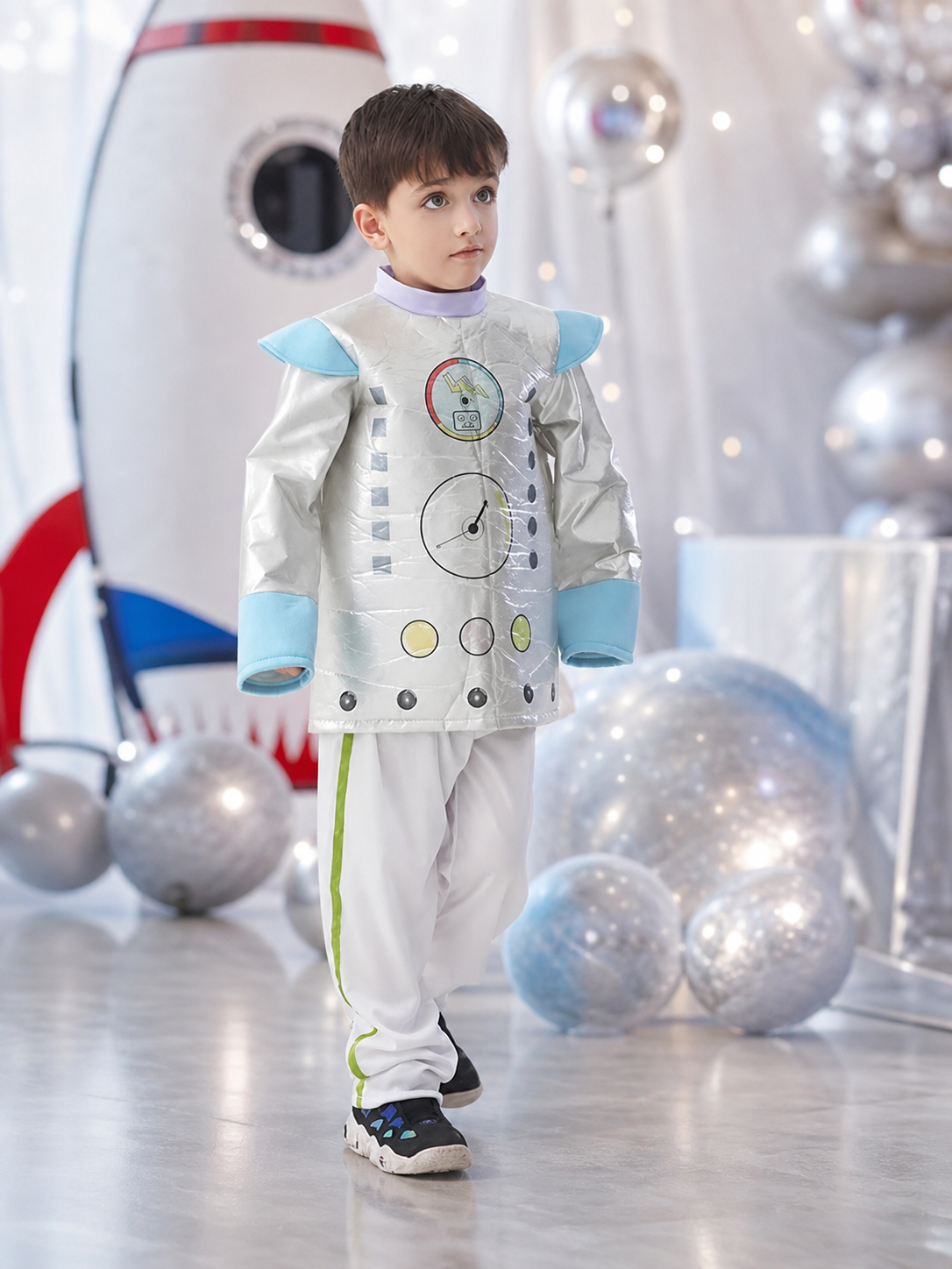 Kids' Robot Costume for Halloween and Parties lifestyle view 2