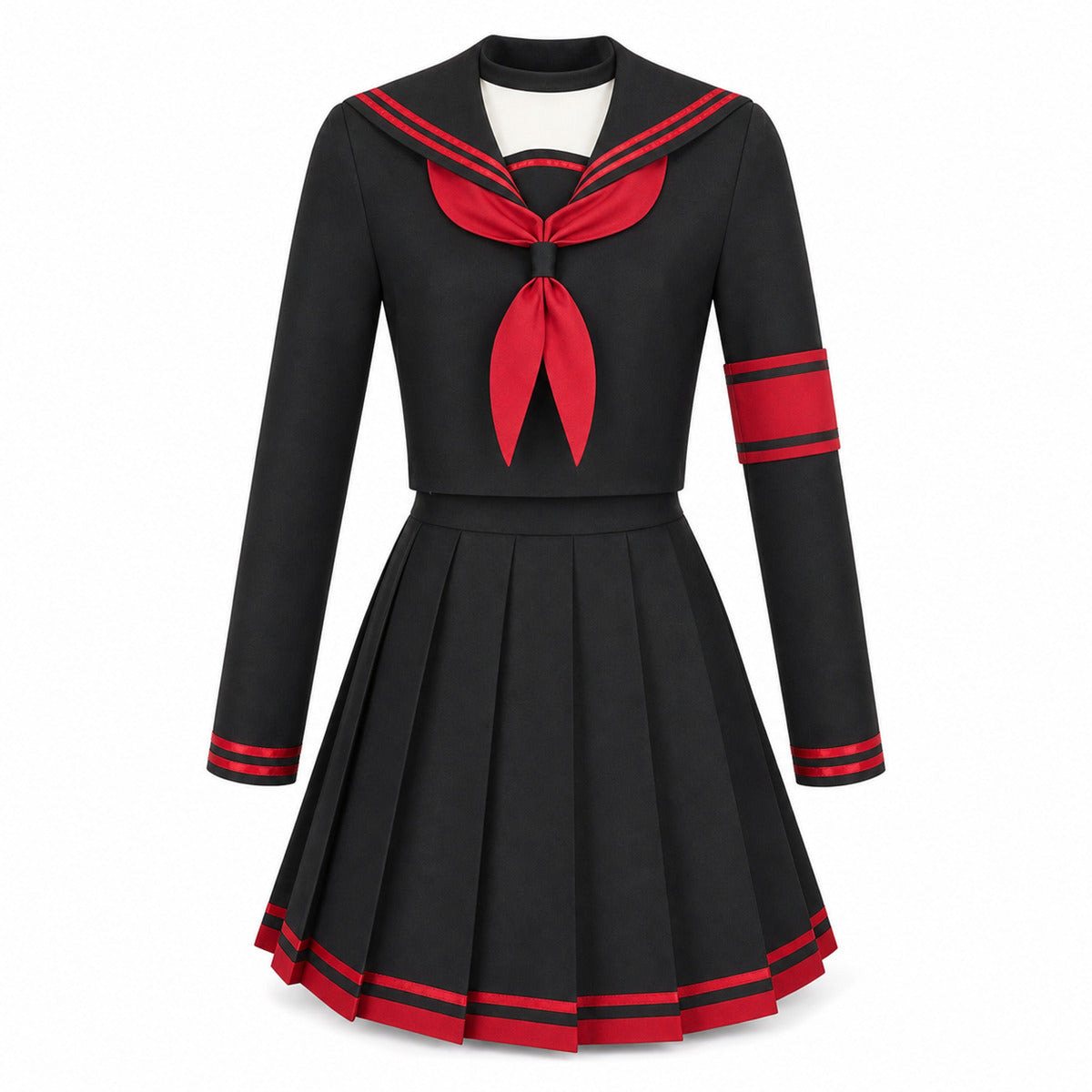 Game Blue Archive Justice Realization Cosplay Anime Nakamasa Ichika Costume Wigs Cute Sailor Dress High School JK Uniform Suit - Color:Costume