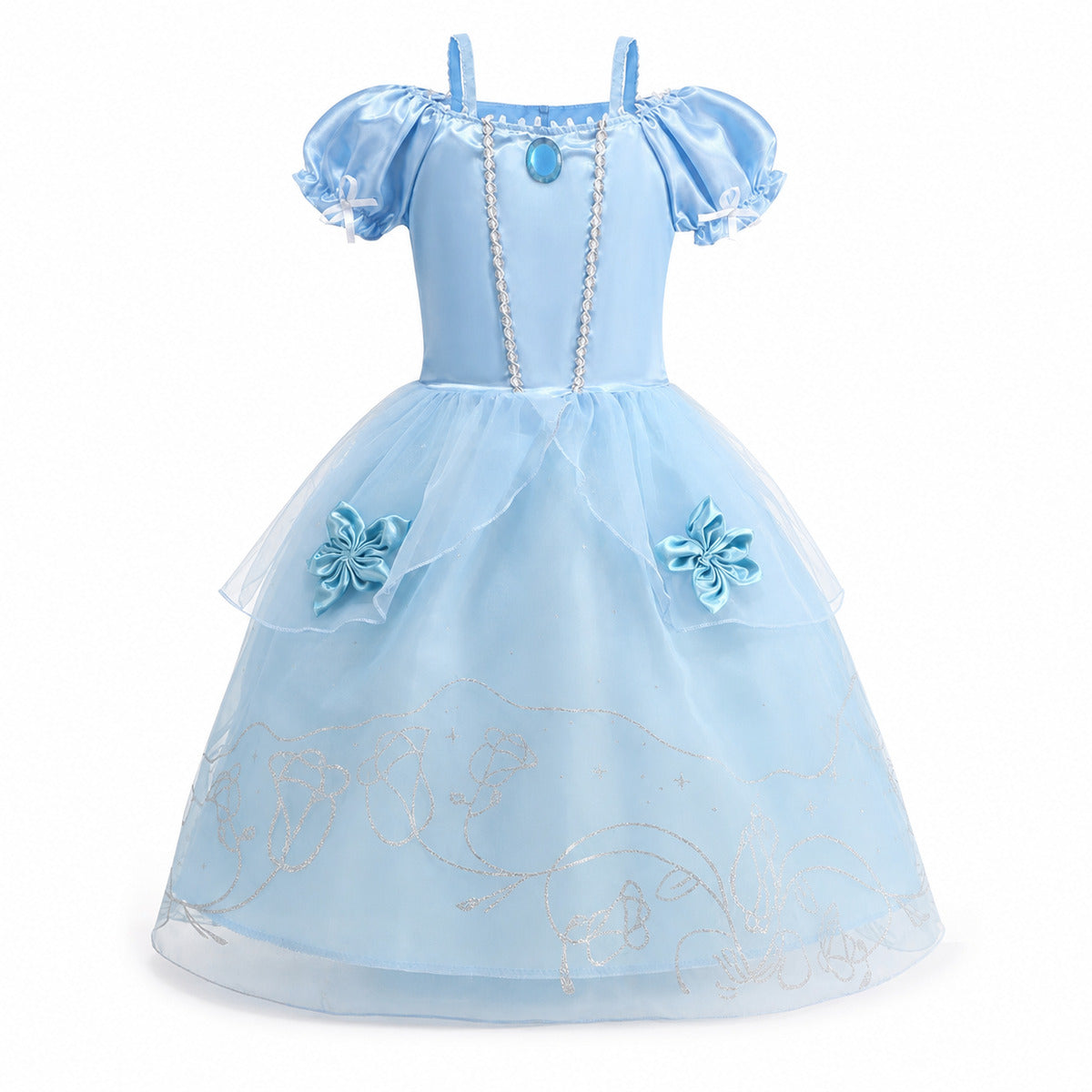 2026 Girl Princess Dress Costume Princess Cosplay Halloween Carnival Party Vestidos Kid Dress - Color:K