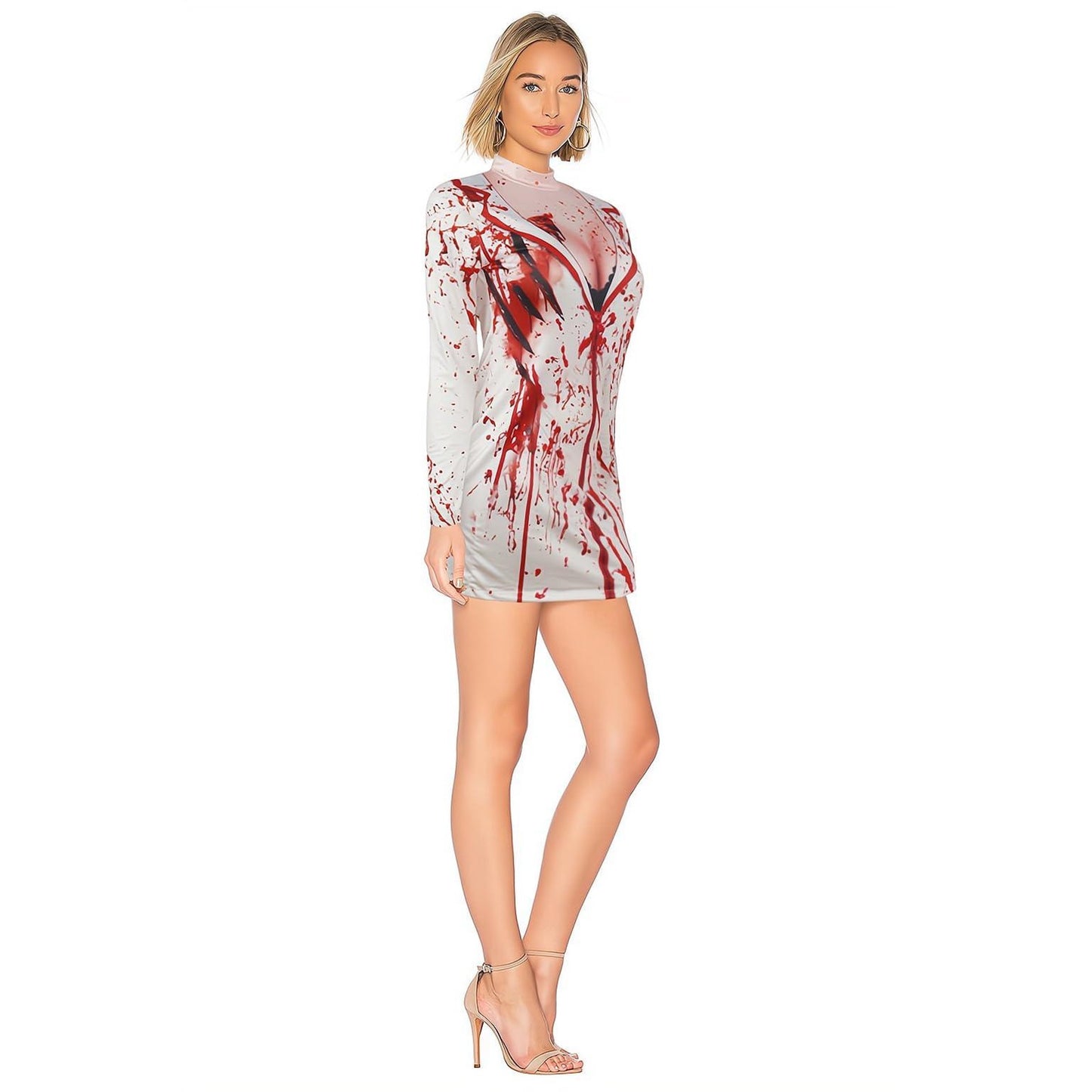 Sexy Nurse Costume for Women - Scary Morph Zombie Dress Suits for Halloween