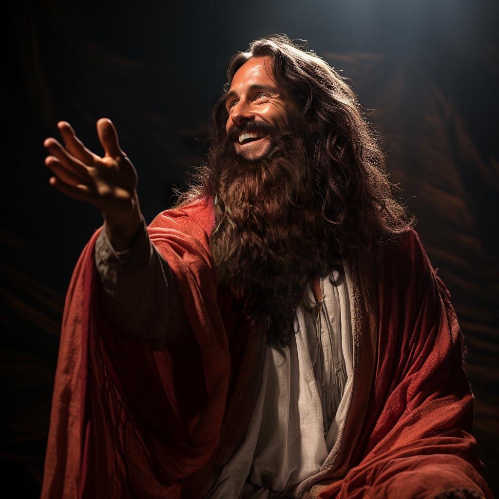 HOMELEX Jesus Beard And Wig - Halloween Funny Father Time Costume Accessory for Adults - HOMELEX