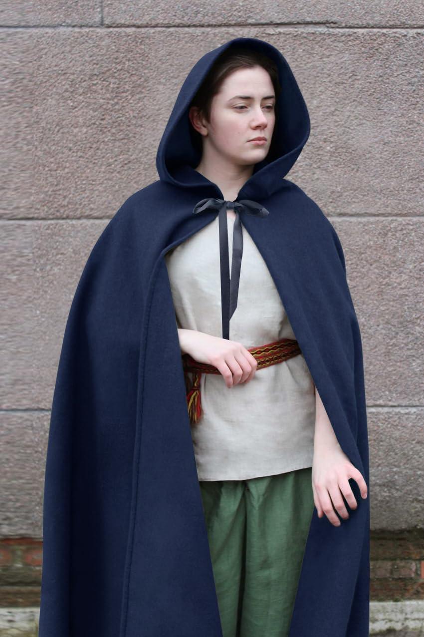 HOMELEX Medieval Hooded Cloak for Men - HOMELEX