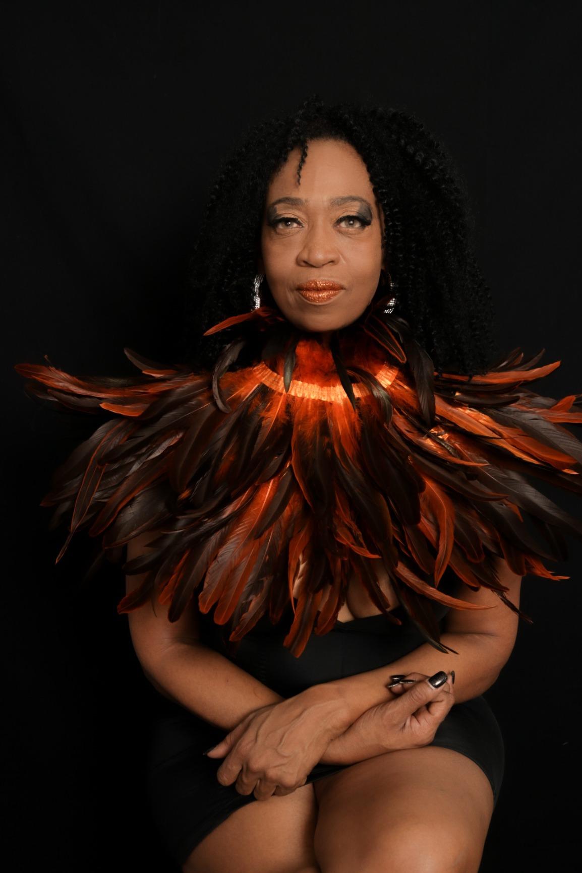 Feather Shawl for Women - Crow Feathers Collar Halloween Swan Cape Witch Costume Accessories