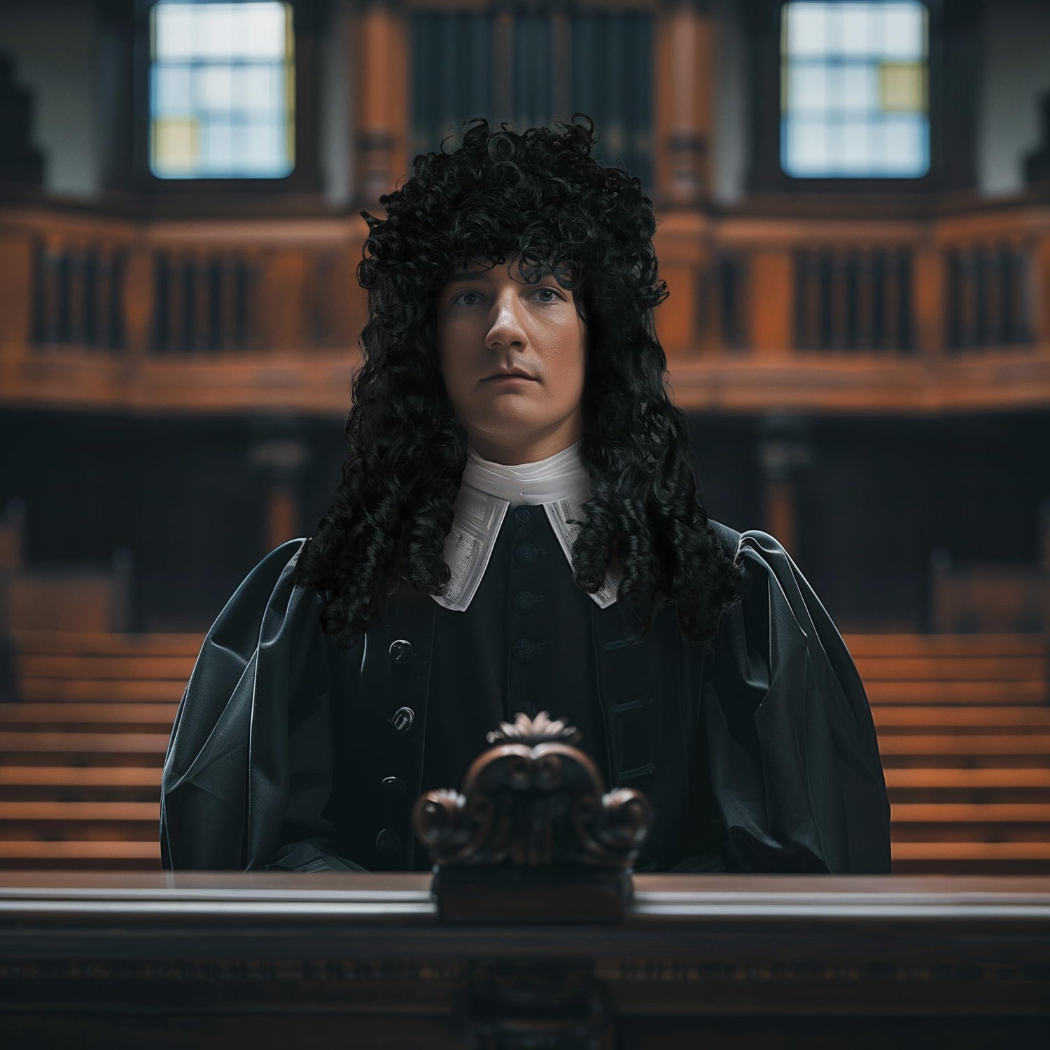 HOMELEX Pirate Wig Long Black Wavy Curly Captain Halloween Punk Rock adult Cosplay - HOMELEX