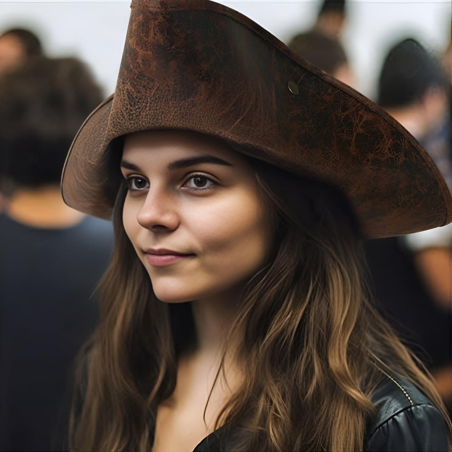 HOMELEX Authentic Pirate Hat for Adult Halloween Colonial Tricorn Costume Accessories - HOMELEX