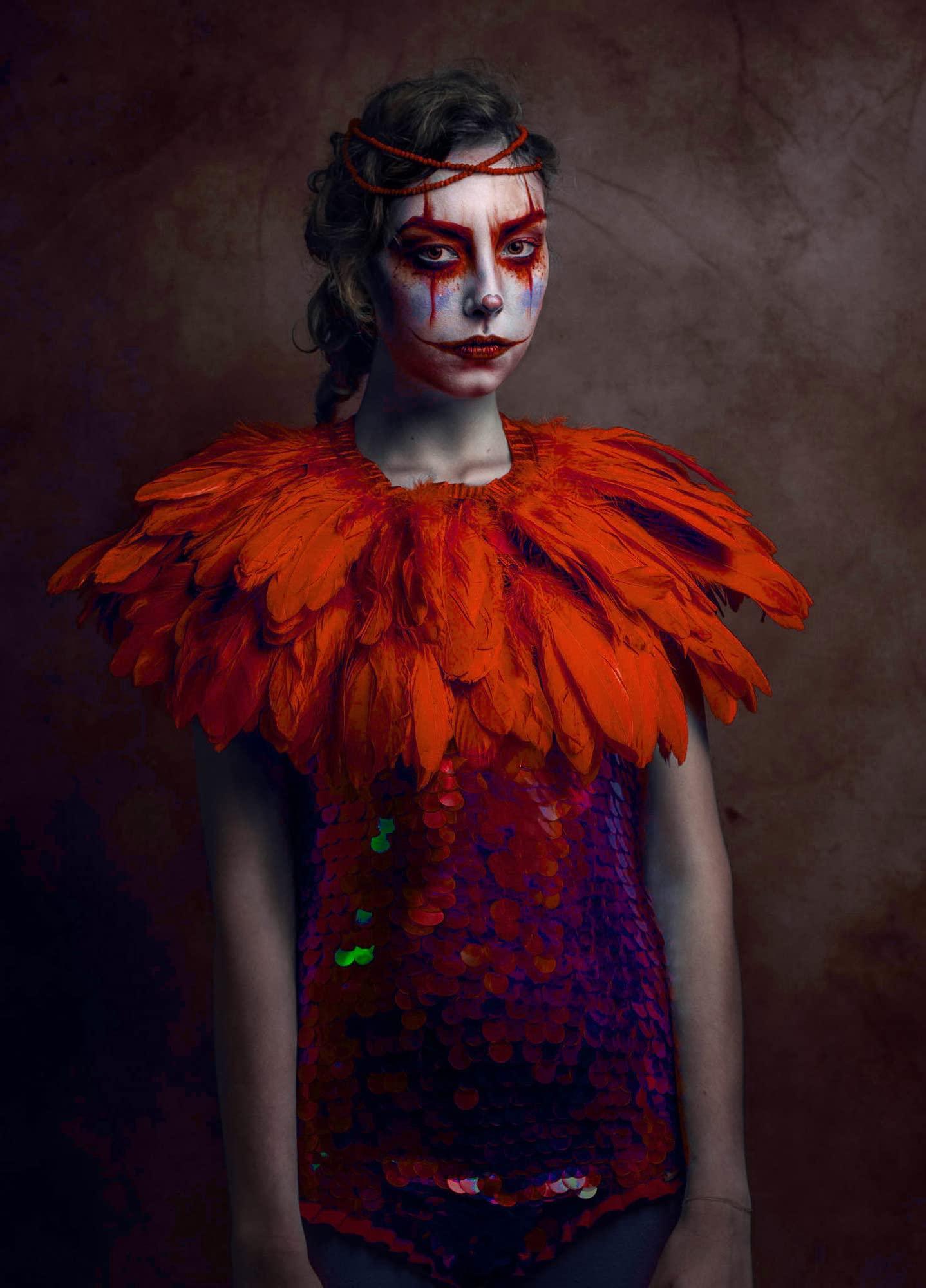 Feather Shawl for Women - Swan Feathers Collar Halloween Crow Cape Witch Costume Accessories - HOMELEX