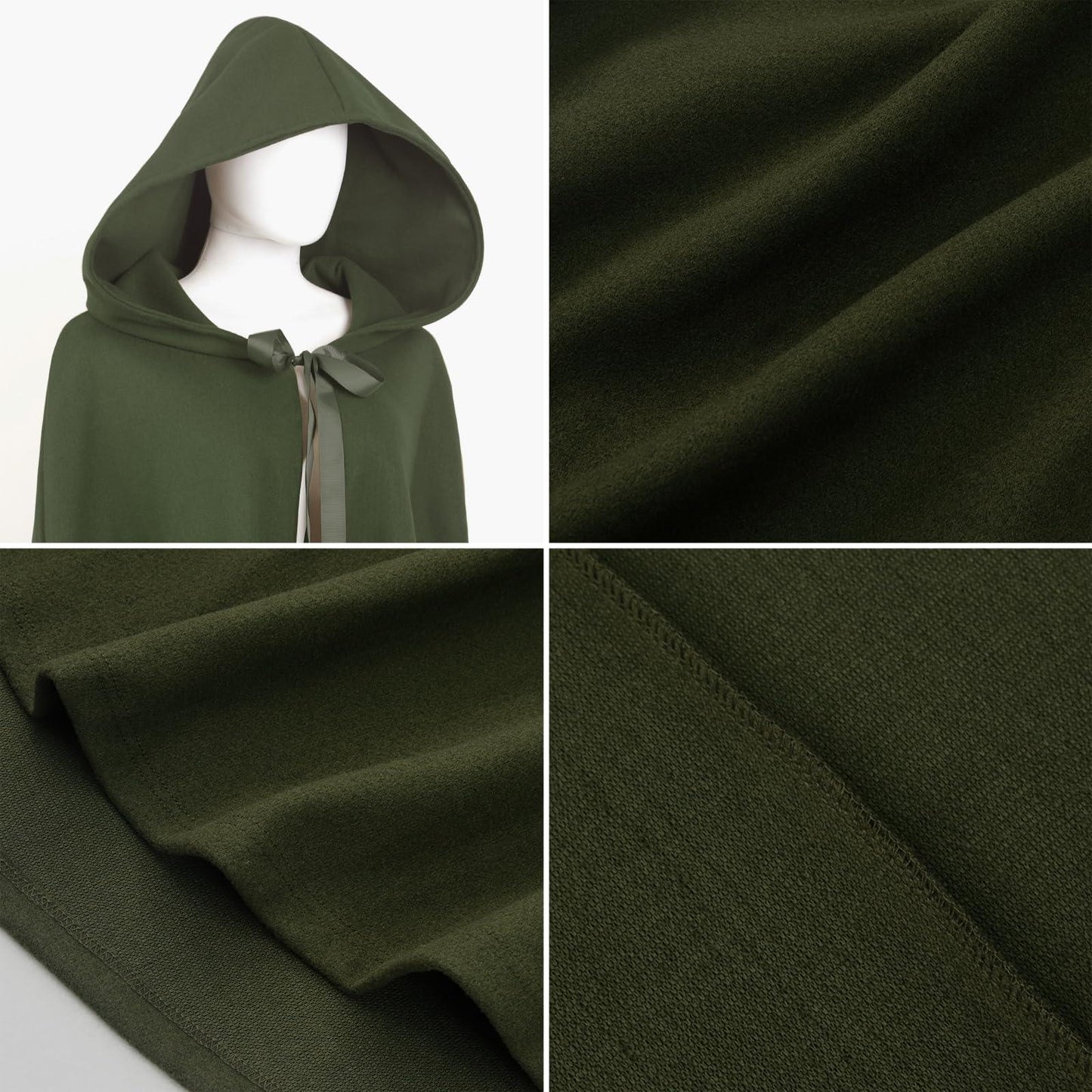 HOMELEX Medieval Hooded Cloak for Men - HOMELEX