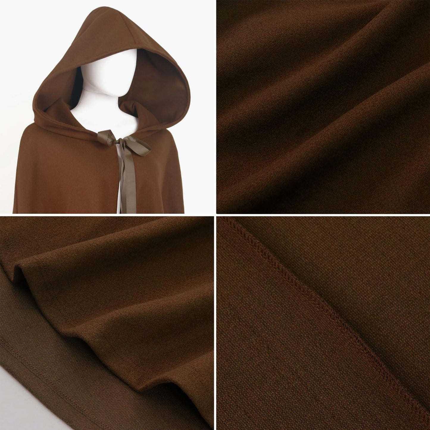 HOMELEX Medieval Hooded Cloak for Men - HOMELEX