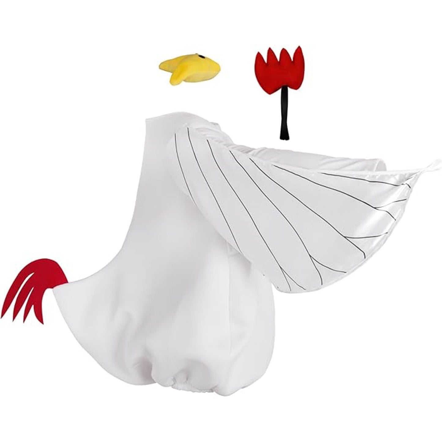 HOMELEX Yellow Rooster Costume Unisex Adult Woman Halloween Animals Jumpsuit One-Piece