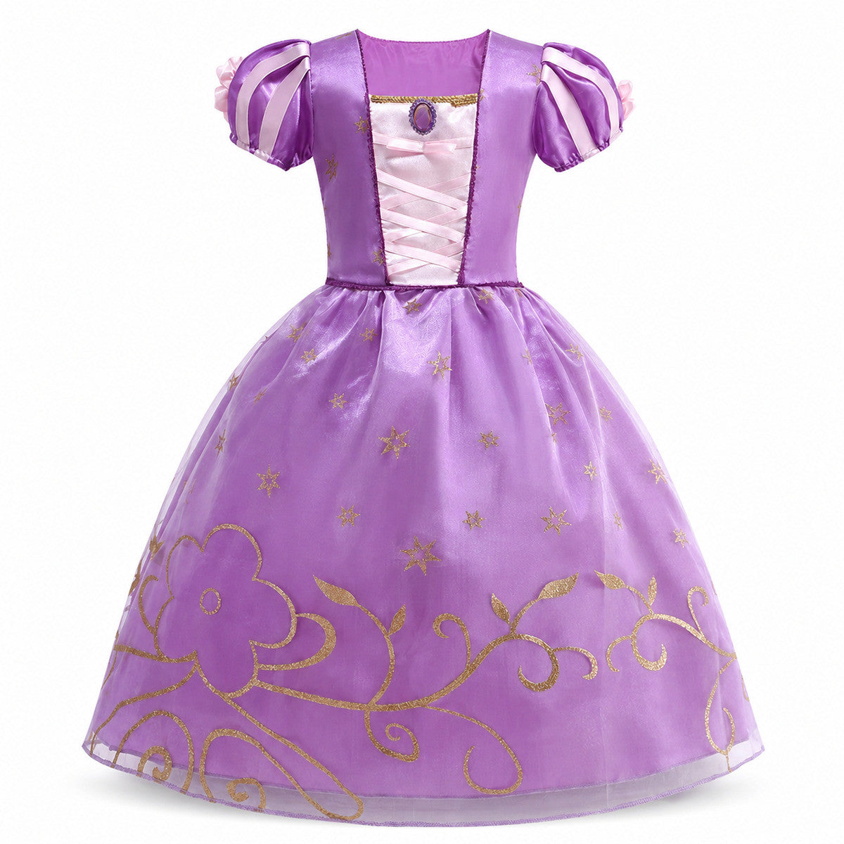 2026 Girl Princess Dress Costume Princess Cosplay Halloween Carnival Party Vestidos Kid Dress - Color:F