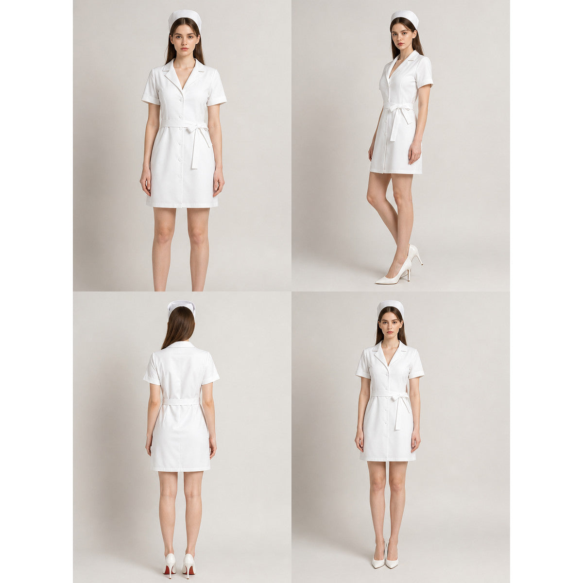 Women's Nurse Costume for Halloween and Cosplay lifestyle view
