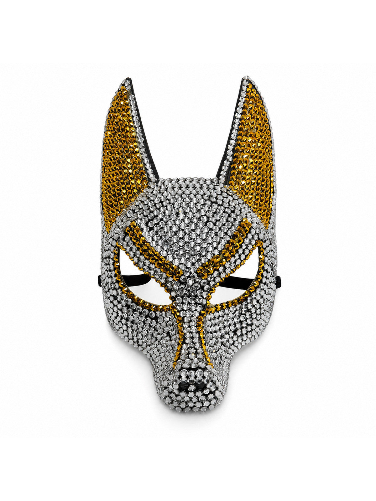 Wolf Head Animal Mask Fashion DIY Handmade Full Rhinestone Mask Unique Party