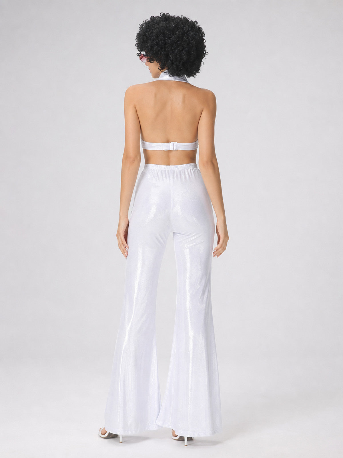 80s Disco Costume, Retro Top and Pants back view
