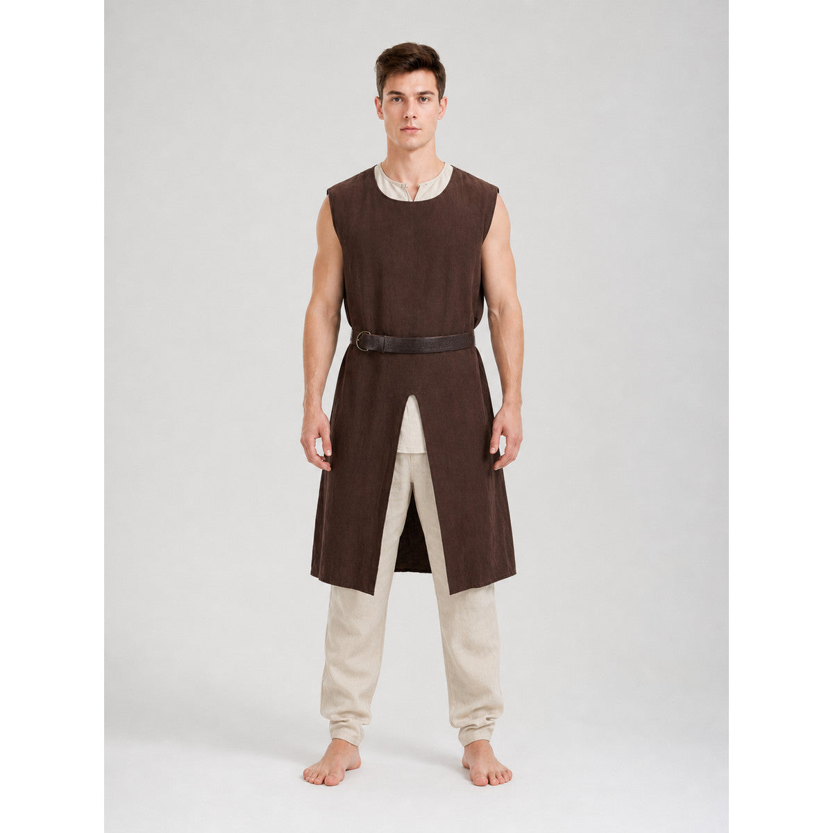 Coffee Sleeveless Tunic