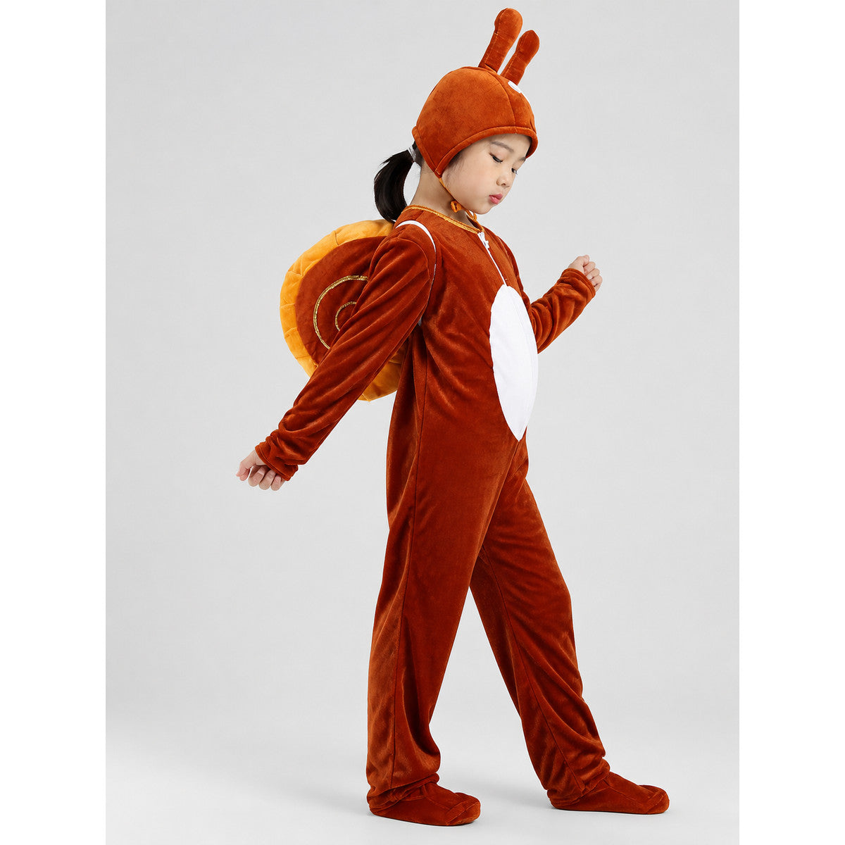One-Piece Snail Costume with Antennae and Shell