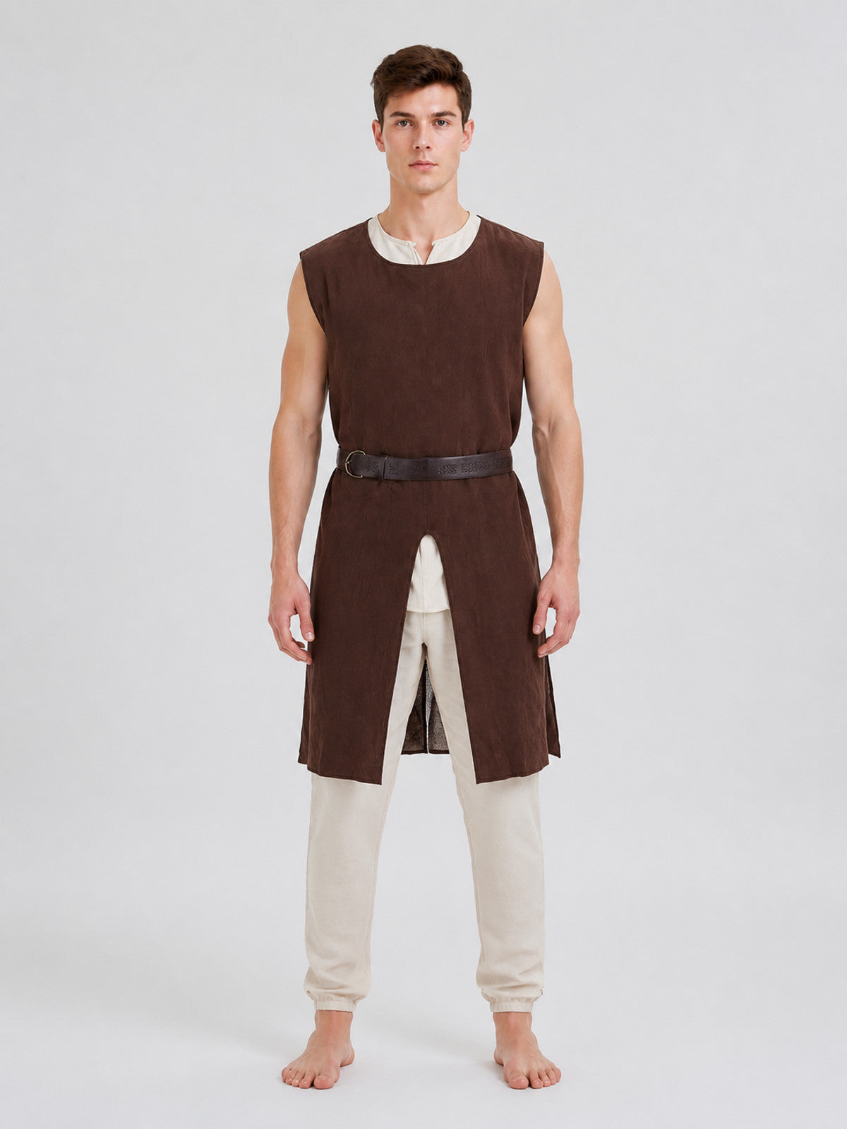 Coffee Sleeveless Tunic