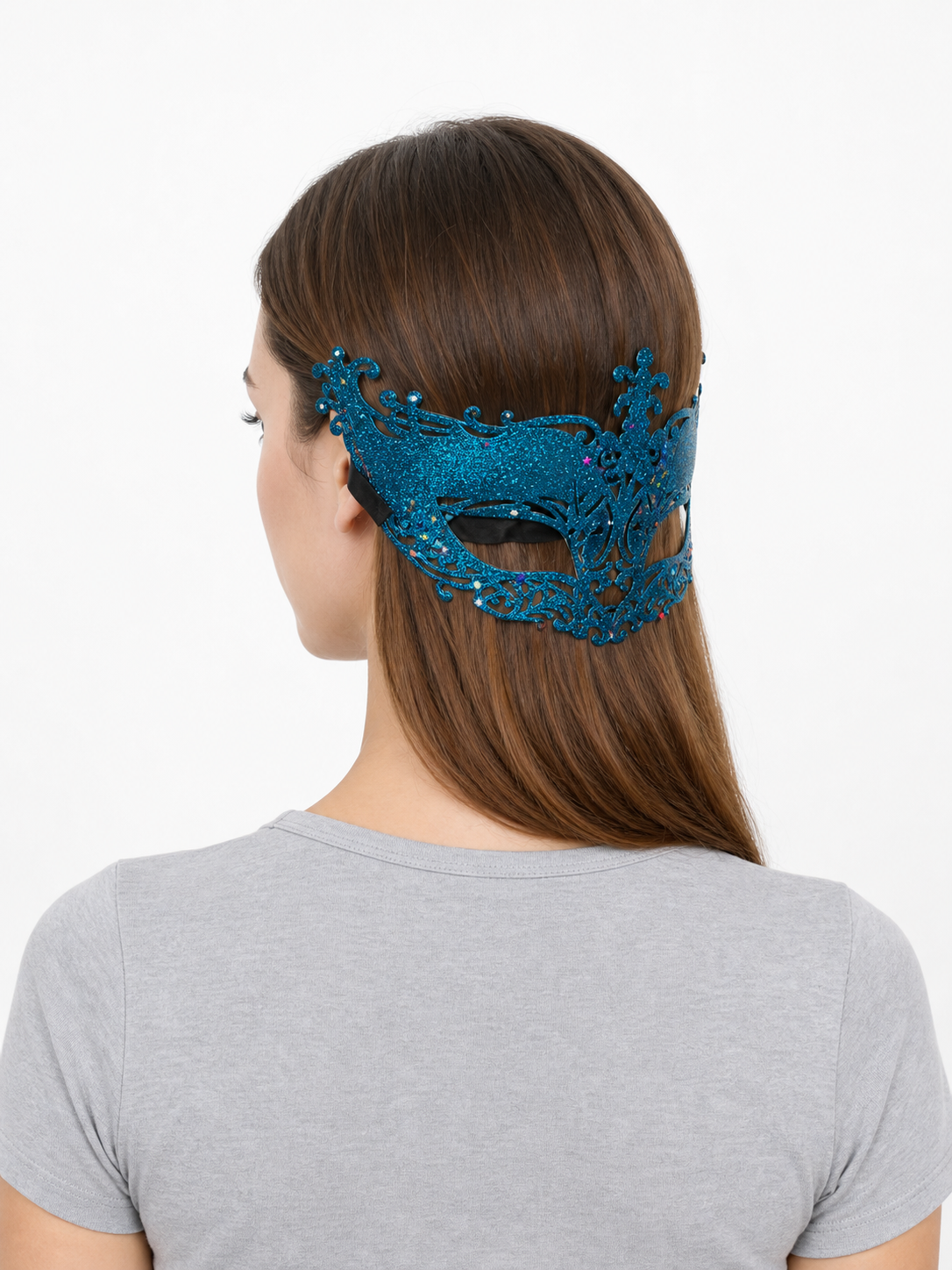 Masquerade Eye Mask with Glitter and Stars