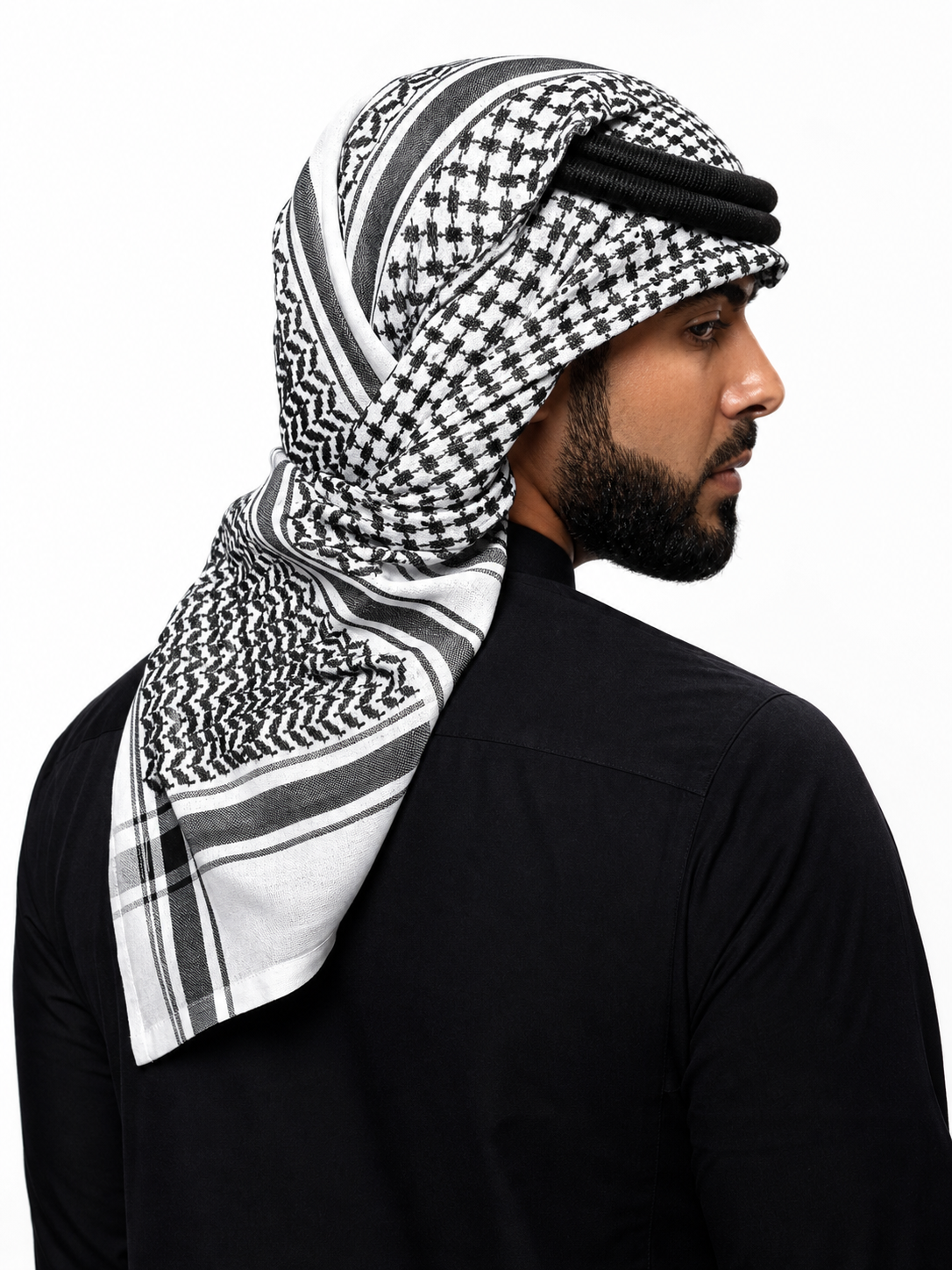Carnival Headwear in Plaid and Arabic Style