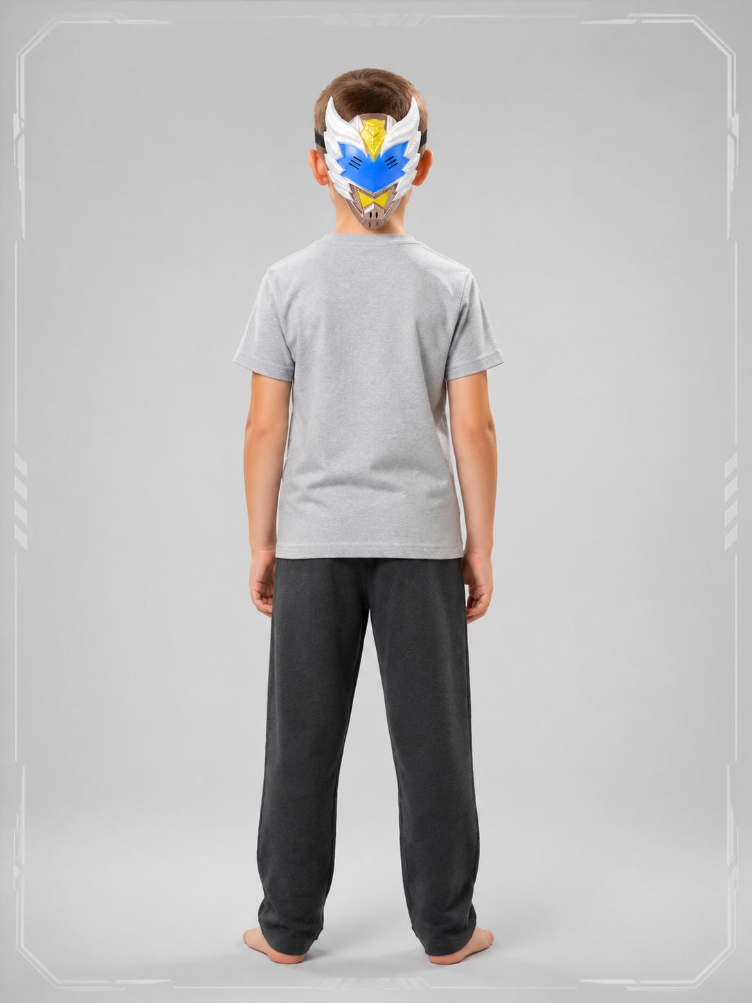 Carnival Eagle Mask with Gold Decor back view