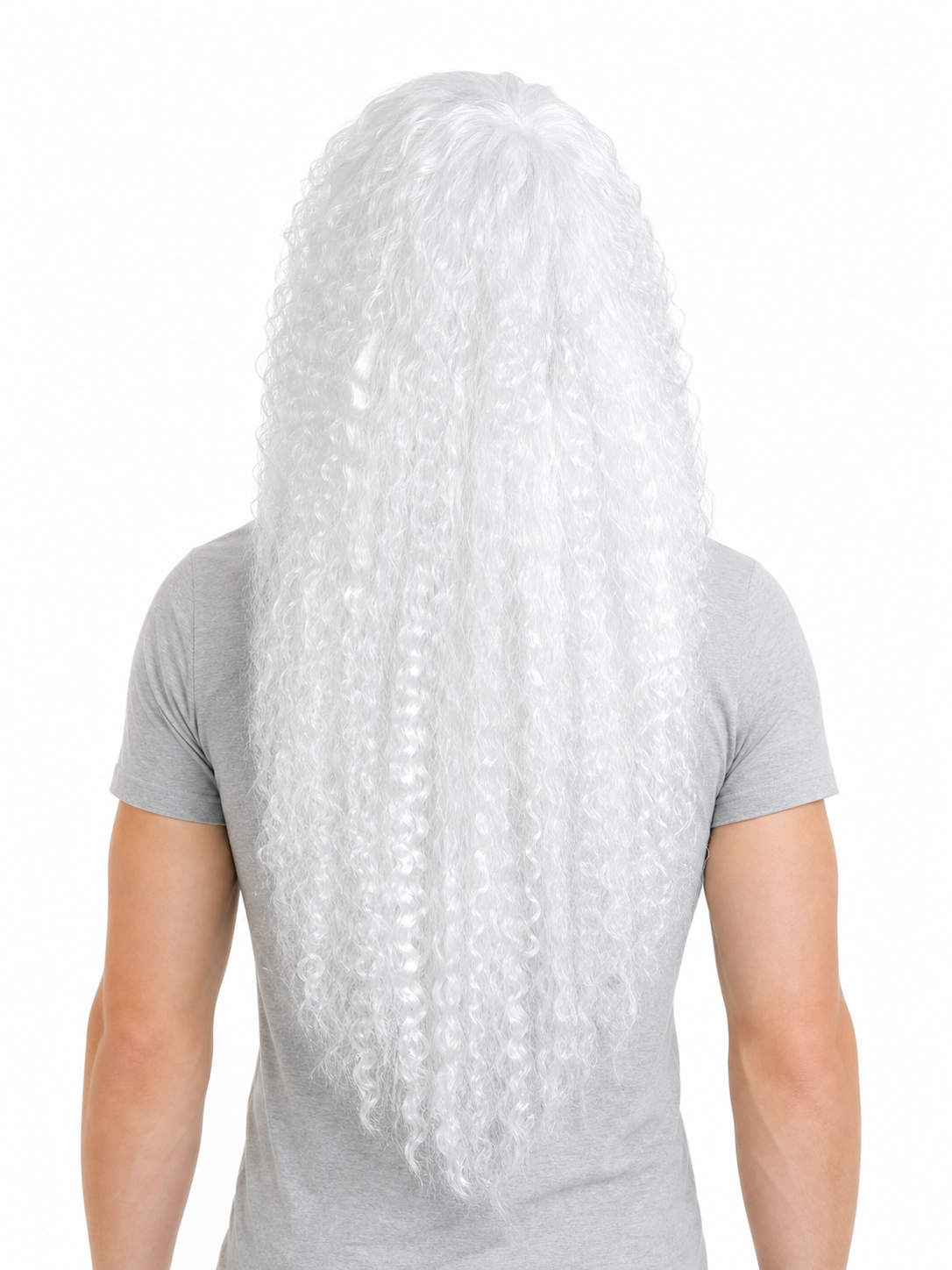 White Santa Claus Wig and Beard Holiday Set