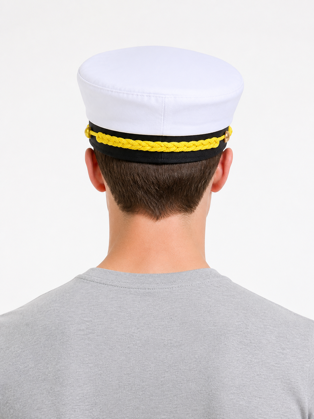 Captain's Carnival Cap with Gold Embroidery