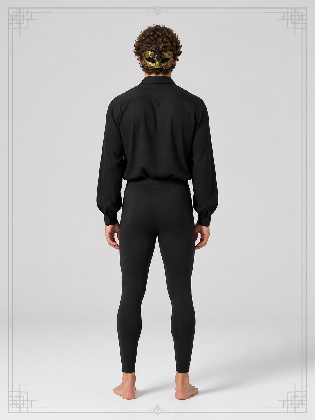 Gold and Black Carnival Mask for Halloween and Cosplay