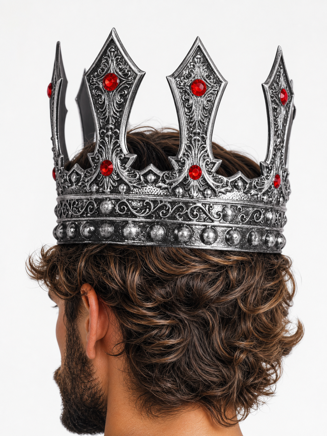 Masquerade Crown with Beads and Stones