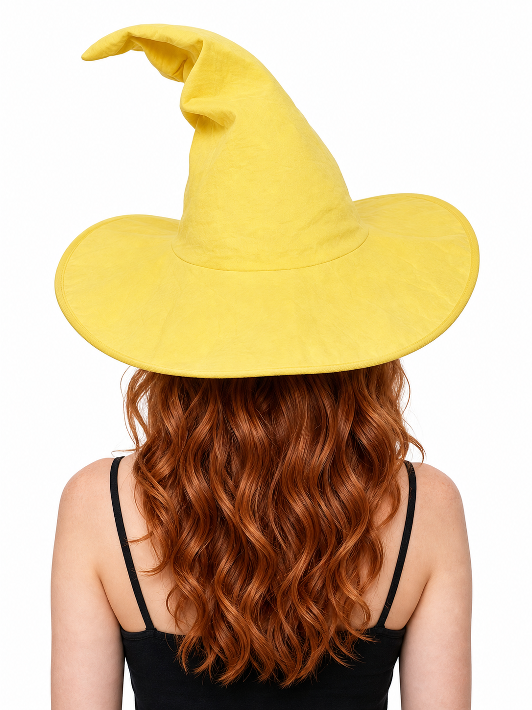 Yellow Witch Costume Hat for Halloween