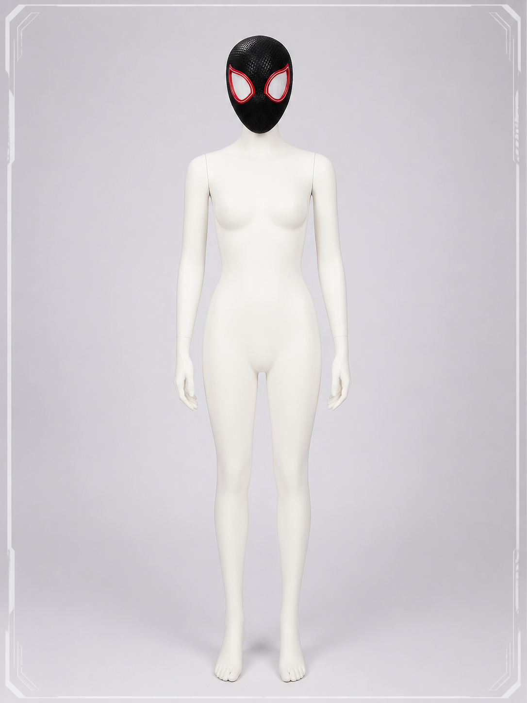 Halloween and Cosplay Carnival Mask with White Eyes back view