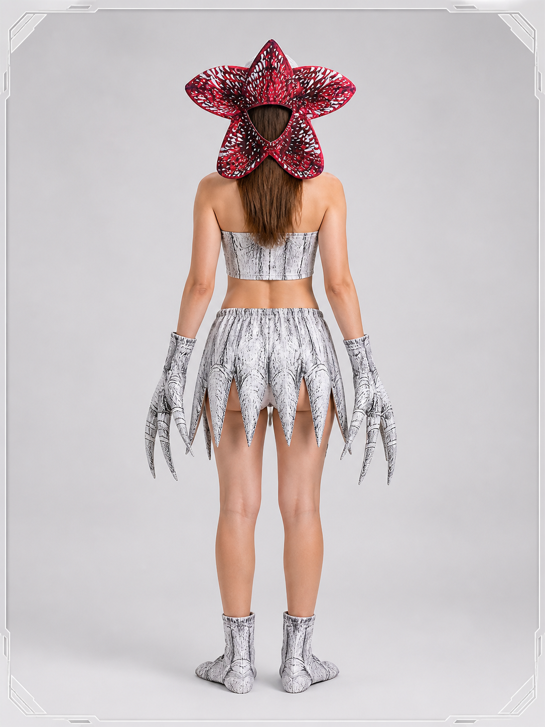Halloween Carnival Mask with Claw Pattern back view
