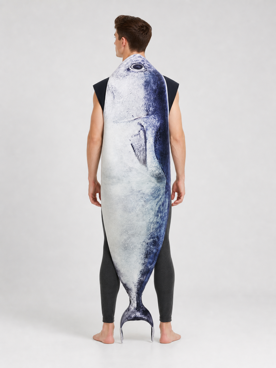Fish Hooded Costume for a Party