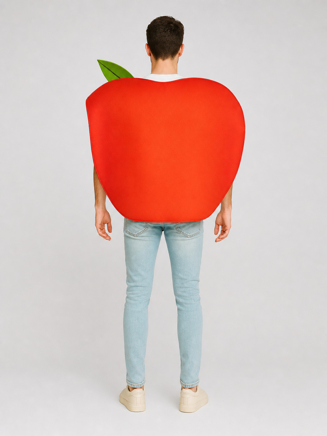 Apple-shaped costume for Halloween, cosplay, and stage performances back view 2