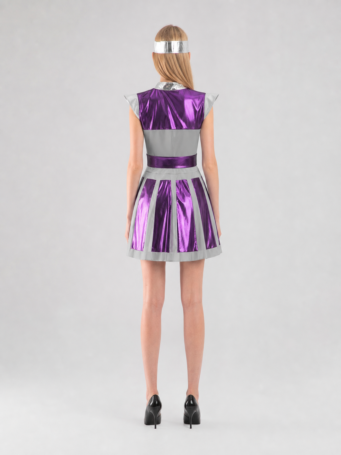 Alien Costume Dress with Headband for Cosplay back view 2