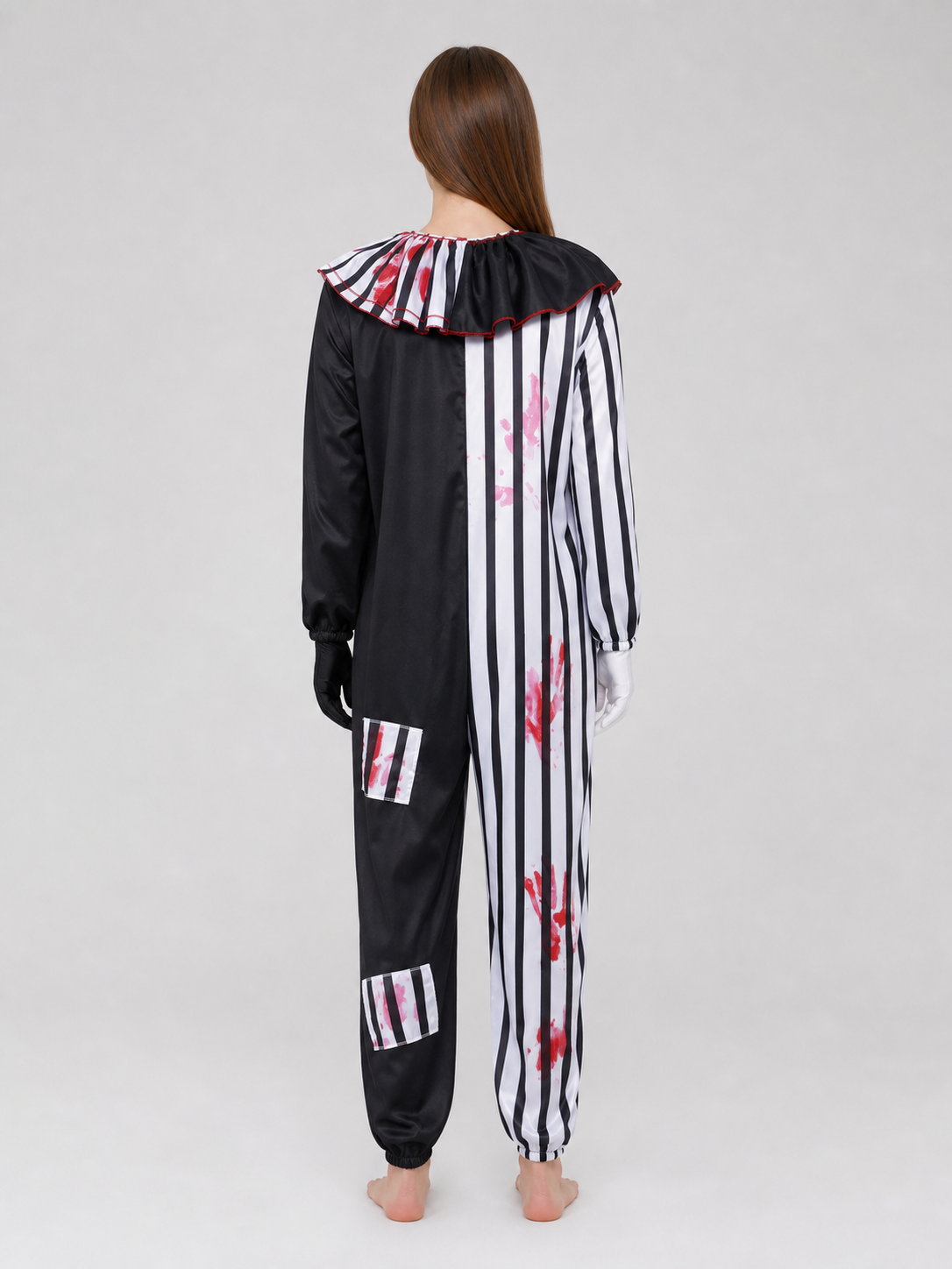 Evil Clown Costume for Halloween and Stage back view