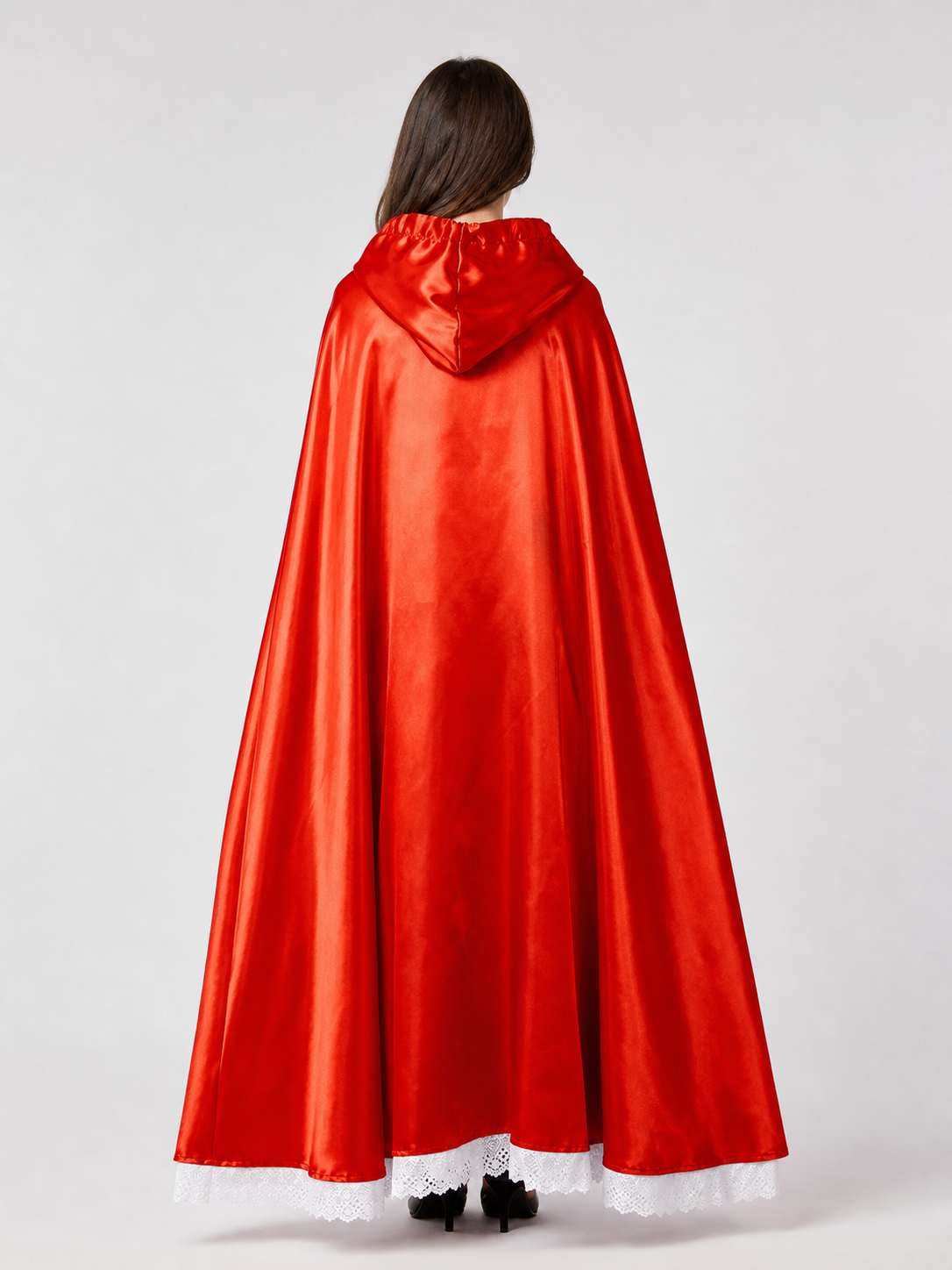 Little Red Riding Hood Hooded Costume for Halloween back view 2