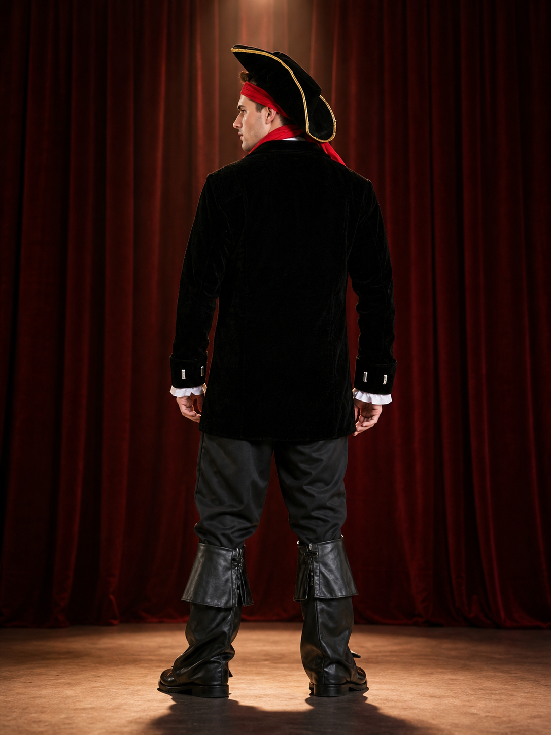 Captain Jack Pirate Costume for Halloween back view