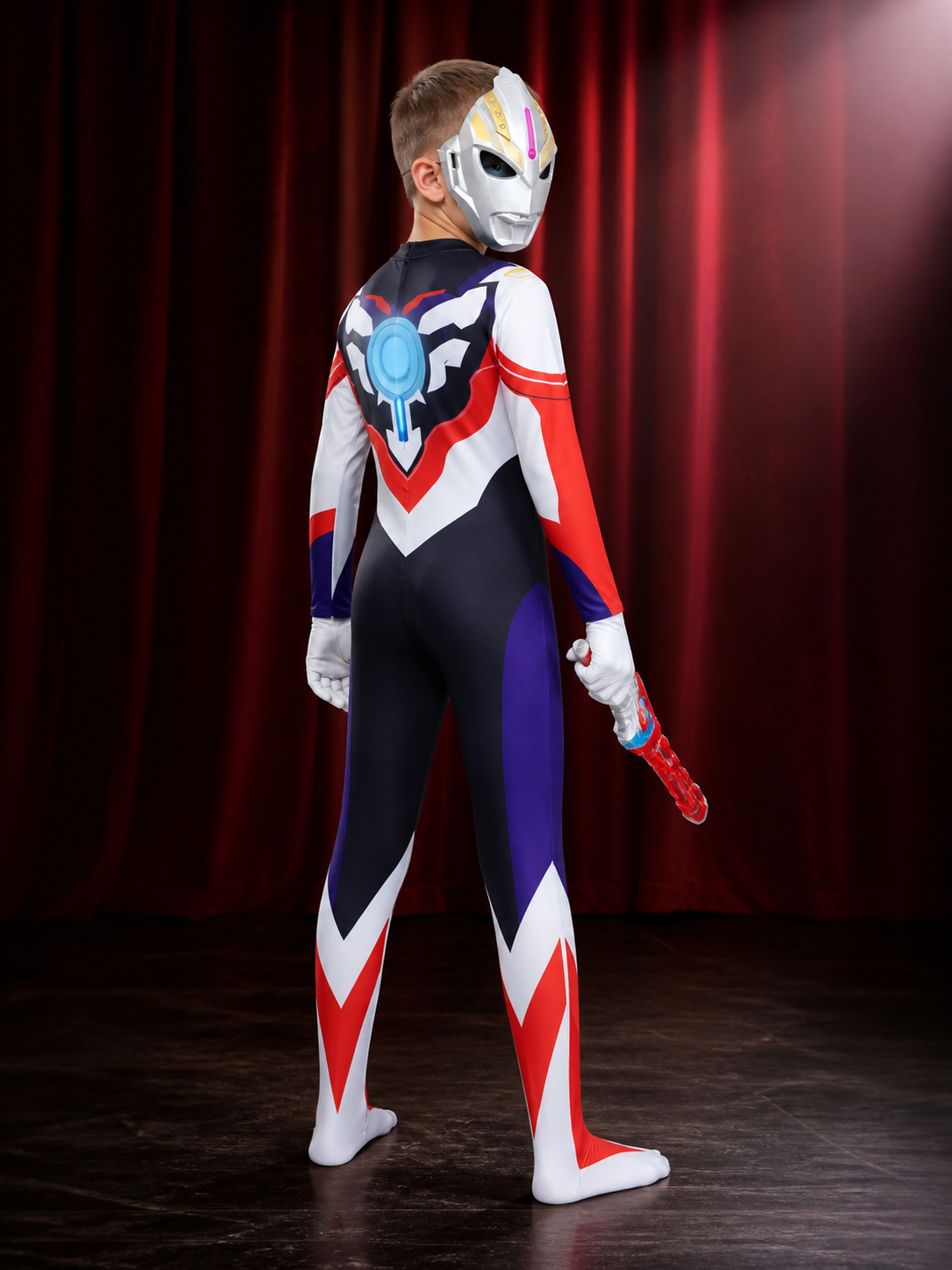 Ultraman Orb Light-Up Costume for Cosplay and Halloween back view
