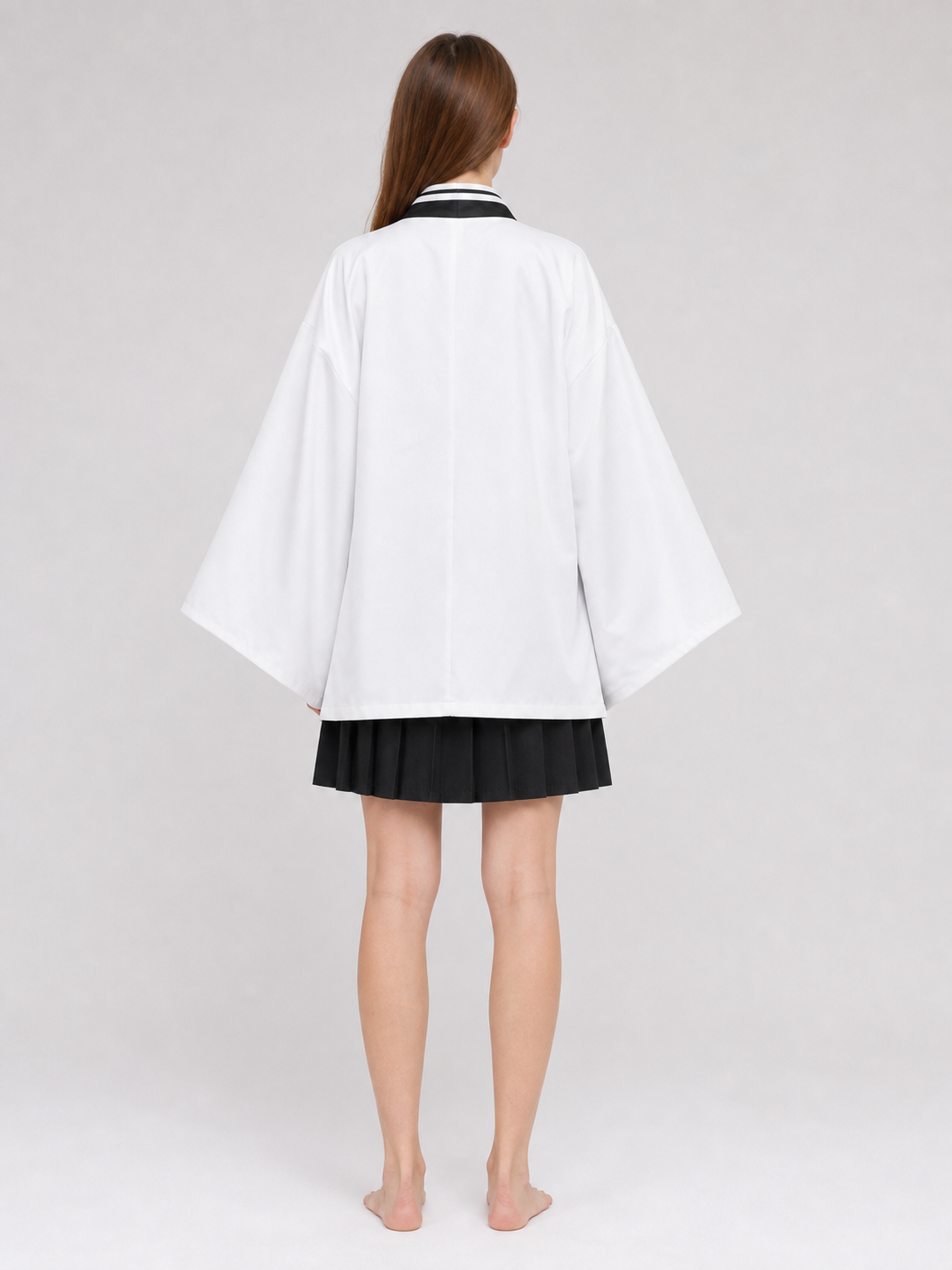 Anime-inspired cosplay costume with cape