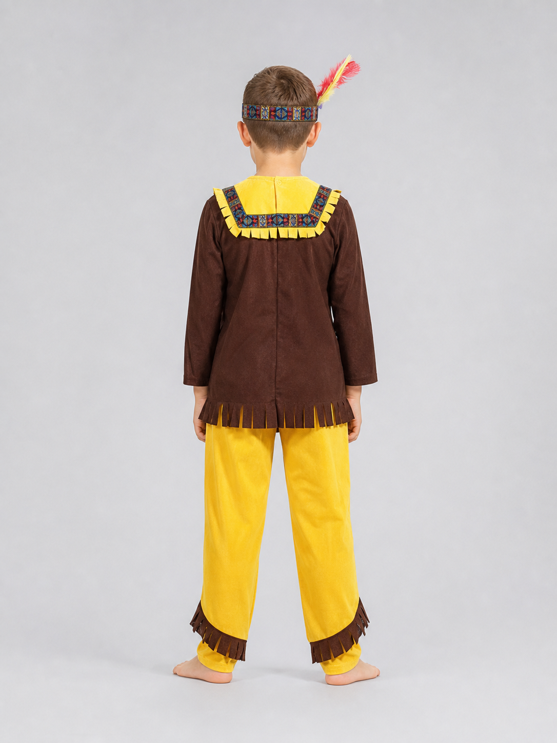 Archer Costume with Bow and Quiver back view