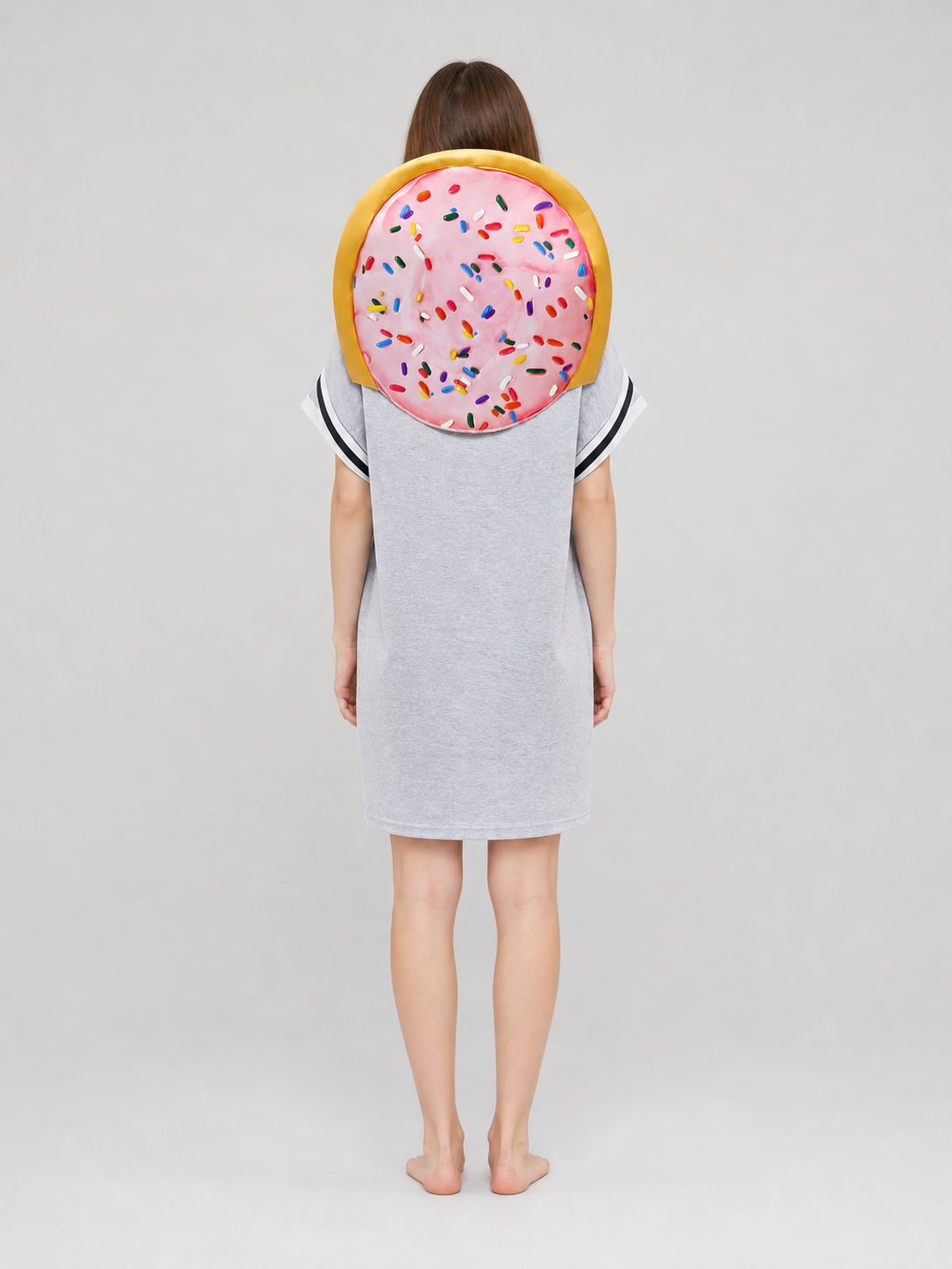 Donut-Shaped Headpiece for a Costume Party back view