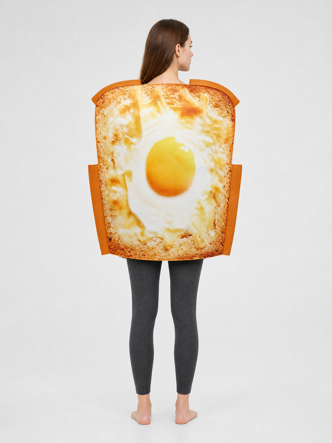 Toast and Fried Egg Costume for Halloween and Parties back view