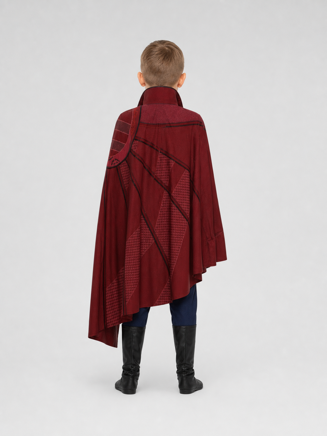 Superhero Carnival Costume with Cape for Cosplay back view
