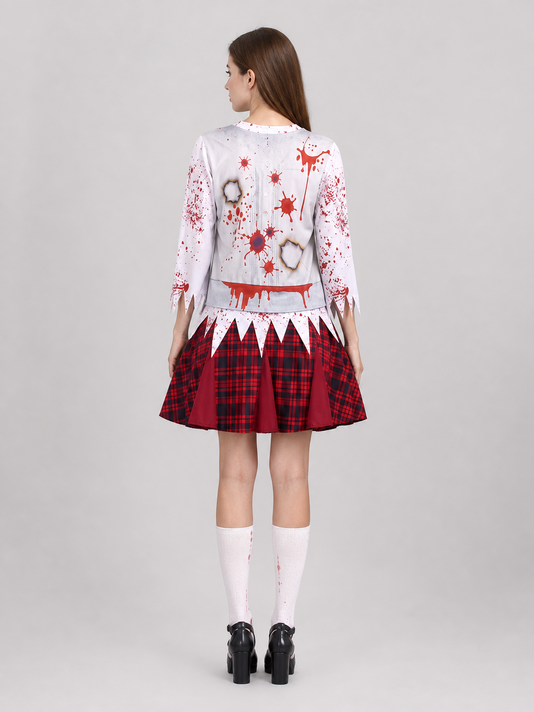 Halloween Blood-Splatter Costume Dress back view