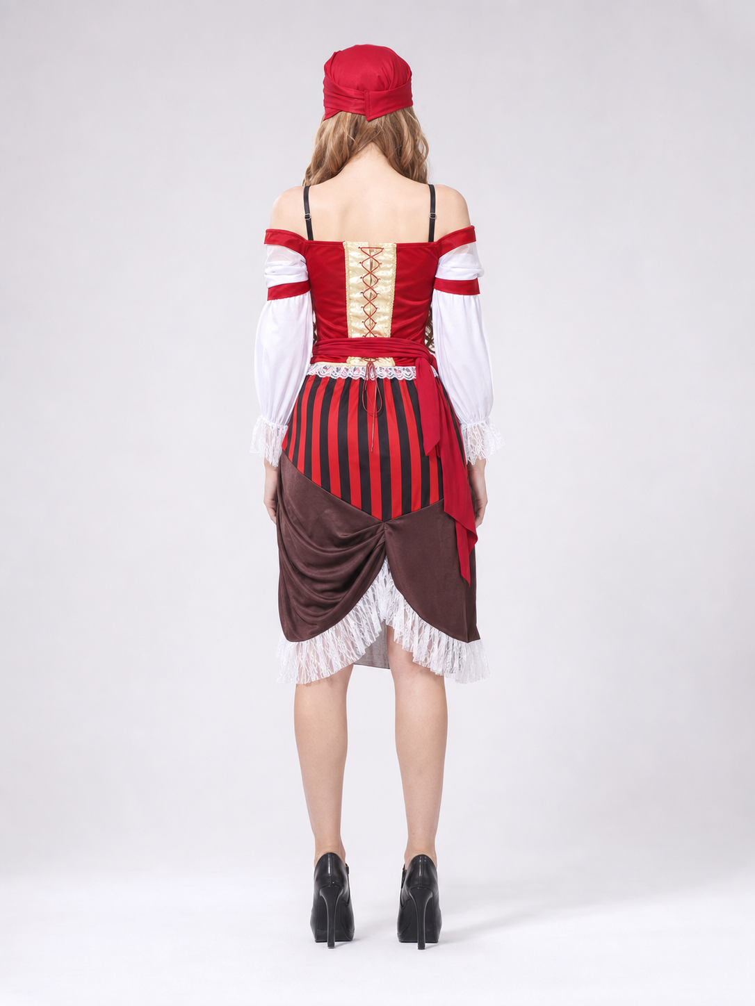 Jack Sparrow Pirate Costume for Halloween back view